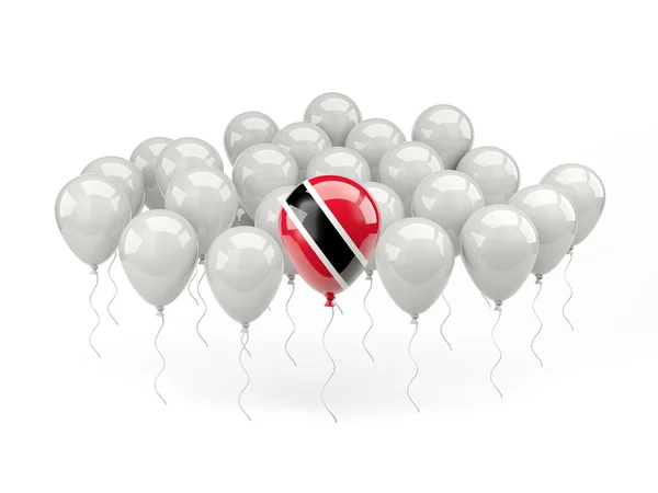 Lucht ballonnen met vlag van trinidad en tobago — Stockfoto