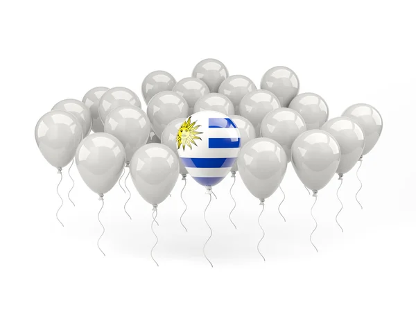 Luftballons mit uruguayischer Flagge — Stockfoto