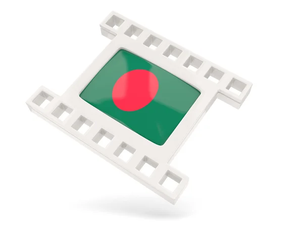 Film simgesi ile Bangladeş bayrağı — Stok fotoğraf