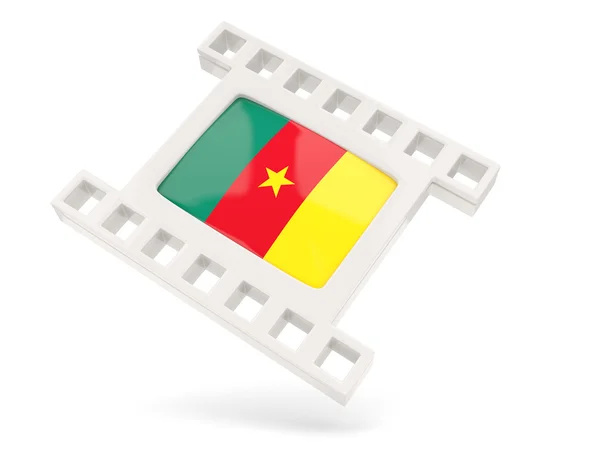 Film ikona z flaga Kamerunu — Zdjęcie stockowe