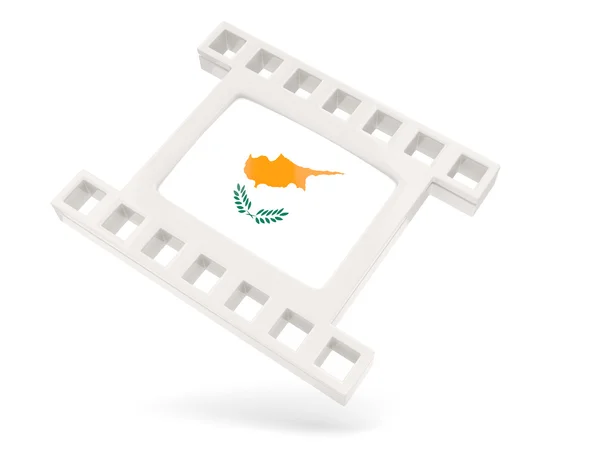 Піктограма фільму з прапором Кіпру — стокове фото
