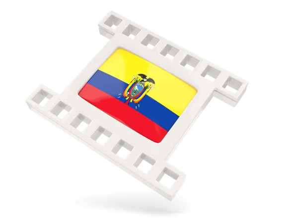 Filmsymbol med flagga i ecuador — Stockfoto