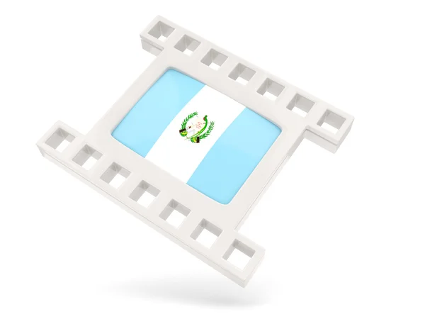Ikona videa s vlajka Guatemaly — Stock fotografie