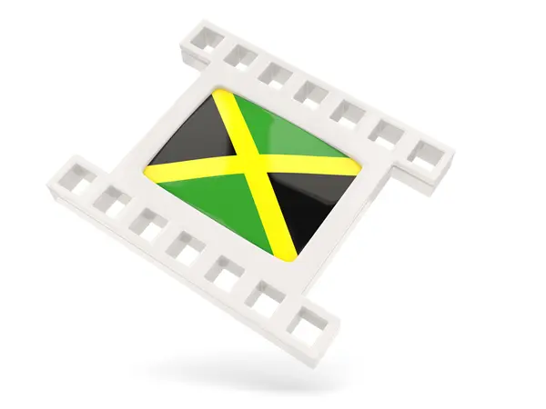 电影图标与牙买加国旗 — 图库照片