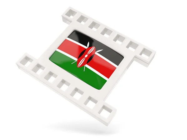 Movie icon with flag of kenya — Stock Photo, Image