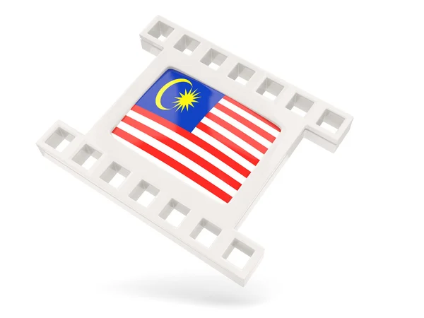 Ікона фільм з прапором Малайзії — стокове фото