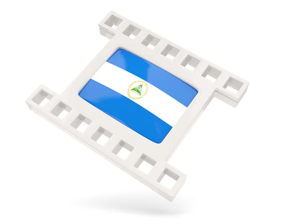 Filmikone mit Flagge Nicaraguas — Stockfoto