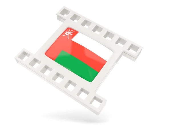 Movie icon with flag of oman — Stock Photo, Image