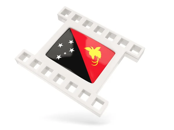 Icona del film con bandiera di papua nuova ghinea — Foto Stock