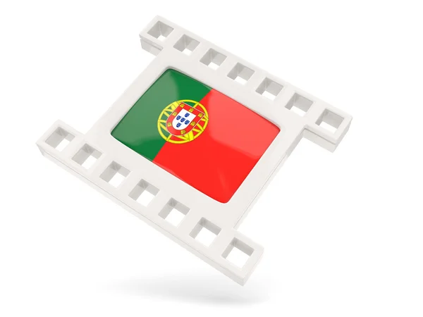 Movie icon with flag of portugal — Stock Photo, Image