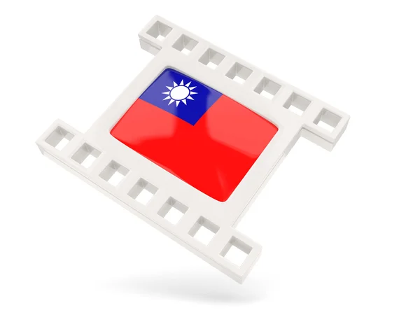Film simgesi ile Çin Halk Cumhuriyeti bayrağı — Stok fotoğraf