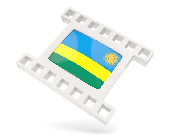 Icona del film con bandiera del Ruanda — Foto Stock