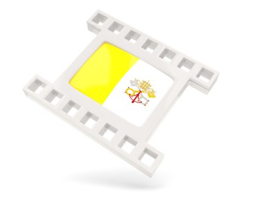 Vatikan bayrağı ile film simgesi