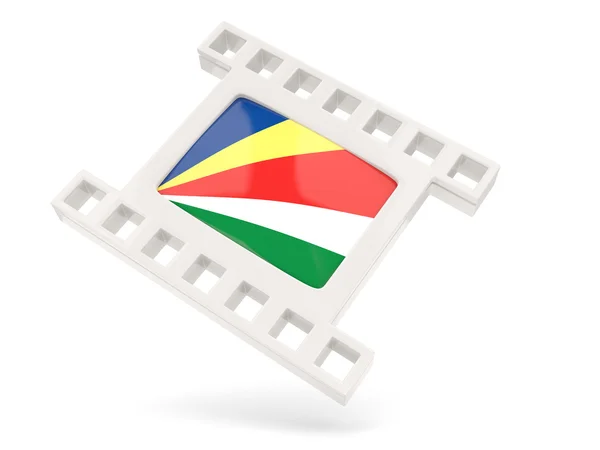Filmikone mit Flagge der Seychellen — Stockfoto