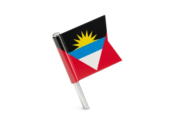 Flag pin of antigua and barbuda — Stock Photo, Image