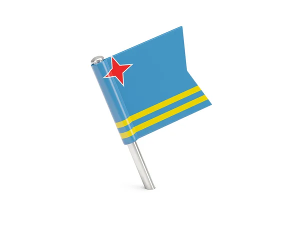 Pin de bandera de aruba —  Fotos de Stock