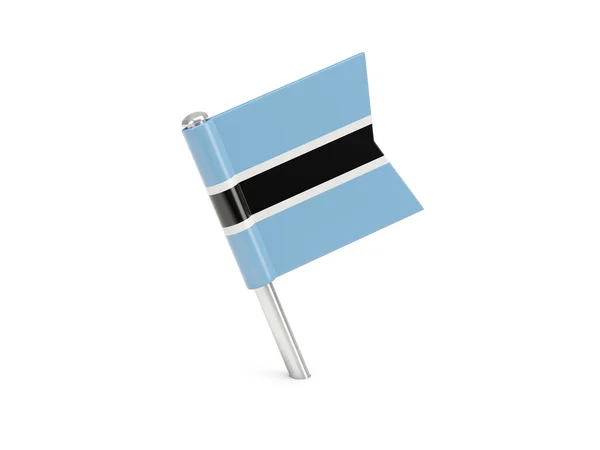 Flag pin of botswana — Stock Photo, Image
