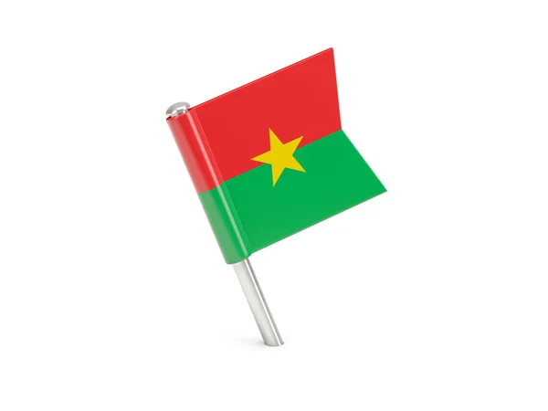 Fahnenanstecknadel von Burkina faso — Stockfoto