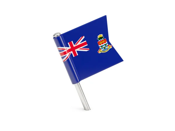 Pin de bandera de las islas Caimán — Foto de Stock