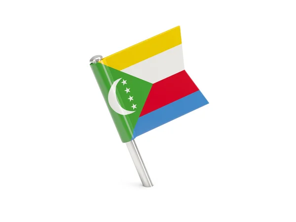 科摩罗的国旗胸针 — 图库照片