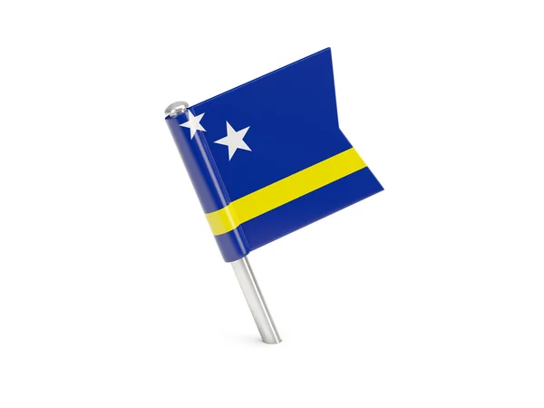 Flag pin of curacao — Stock Photo, Image