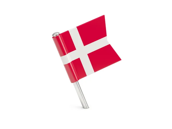 Flagga pin av Danmark — Stockfoto