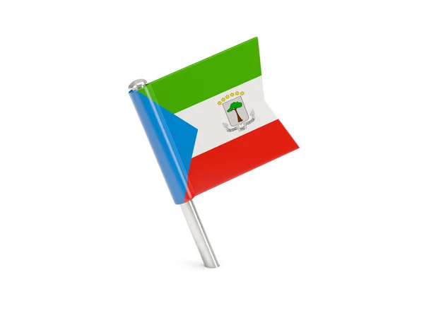 赤道ギニアの国旗のピン — ストック写真