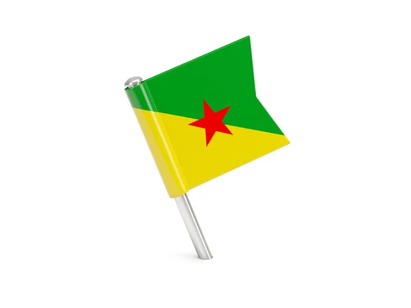 Flag pin of french guiana — Stock Photo, Image