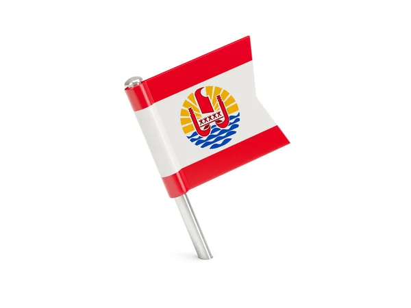 Flag pin of french polynesia — Stock Photo, Image