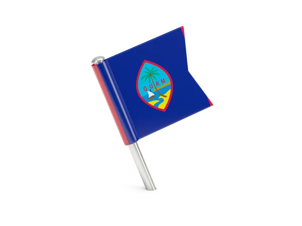 Flag pin of guam — Stock Photo, Image