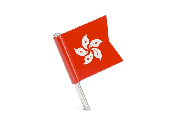 Pino de bandeira de hong kong — Fotografia de Stock