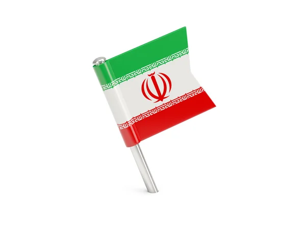 Flag pin of iran — Stock Photo, Image