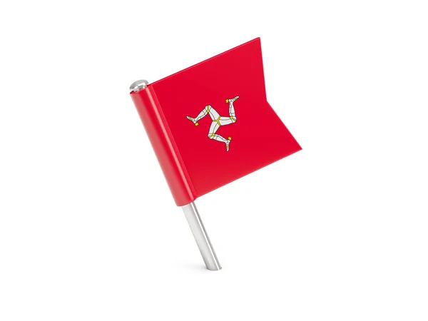 Vlag pin van man — Stockfoto