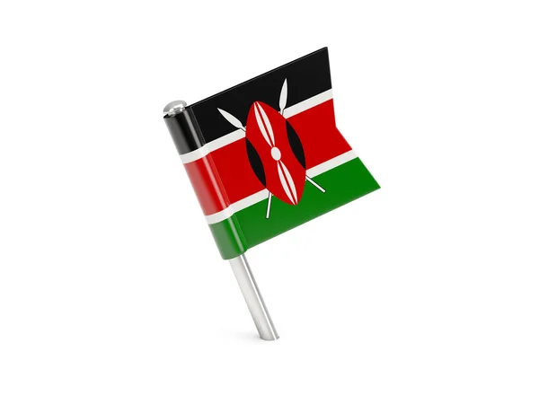 Flagga pin i kenya — Stockfoto