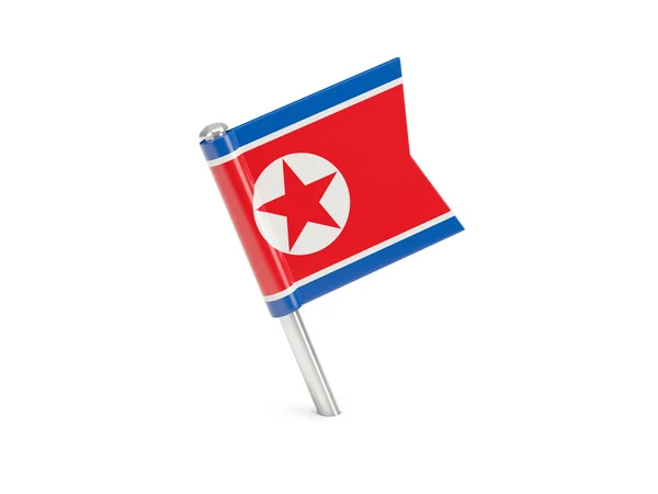 Vlag pin van korea noorden — Stockfoto