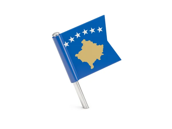 Alfinete de bandeira de kosovo — Fotografia de Stock