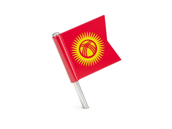 吉尔吉斯斯坦的国旗胸针 — 图库照片