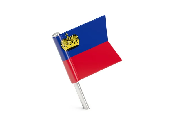 Vlajku pin z Lichtenštejna — Stock fotografie