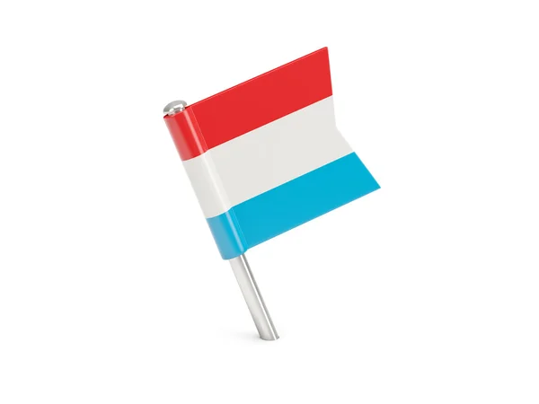 Perno della bandiera di Lussemburgo — Foto Stock