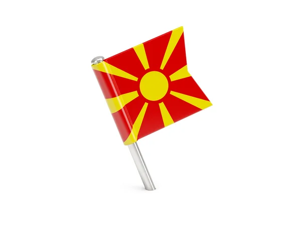 Flag pin-Macedónia — Stock Fotó