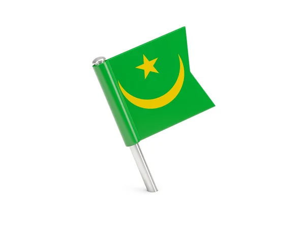 Flag pin of mauritania — Stock Photo, Image
