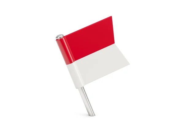 Flag pin of monaco — Stock Photo, Image