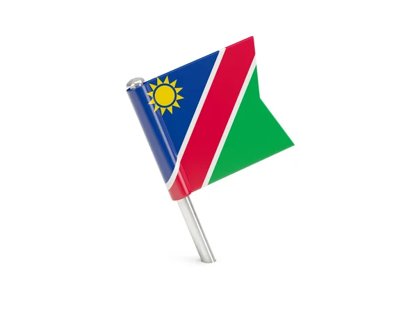 Flag pin af namibia - Stock-foto