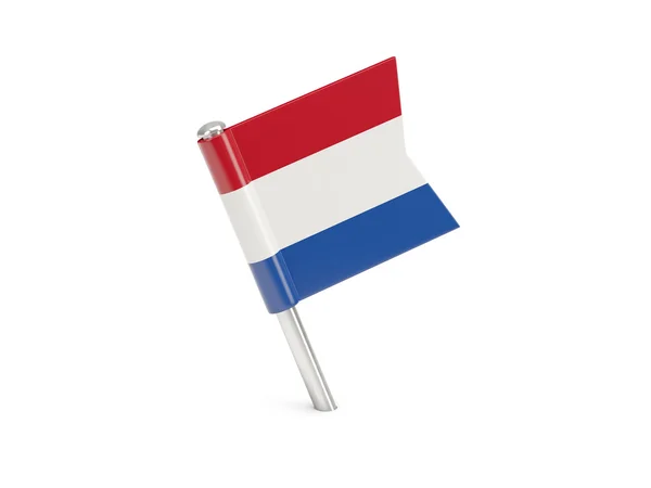 Flag pin of netherlands — Stock Photo, Image