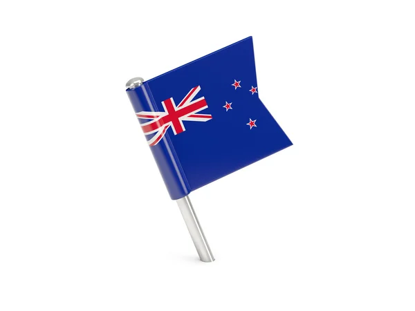 Yeni Zelanda bayrağı pin — Stok fotoğraf