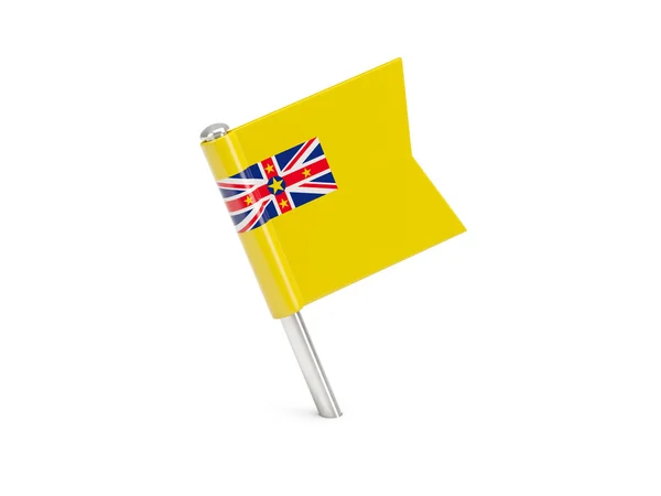 Flag pin of niue — Stock Photo, Image