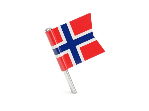 Pino de bandeira de norway — Fotografia de Stock