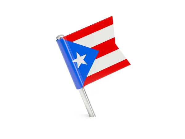 Flag pin of puerto rico — Stock Photo, Image