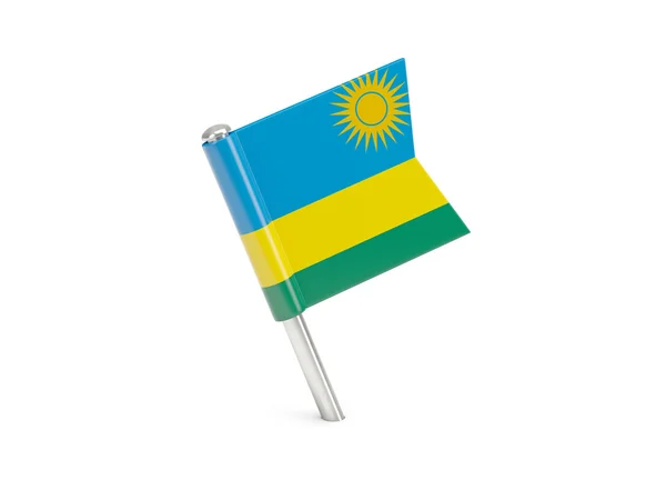 Ruanda bayrak pin — Stok fotoğraf