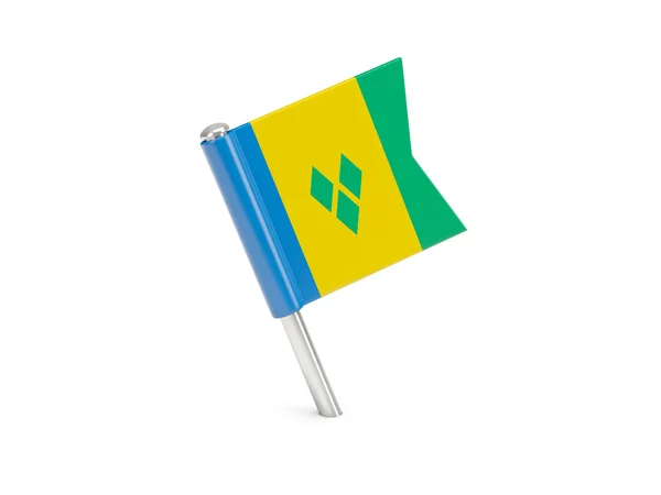 Flag pin of saint vincent and the grenadines — Stock Photo, Image